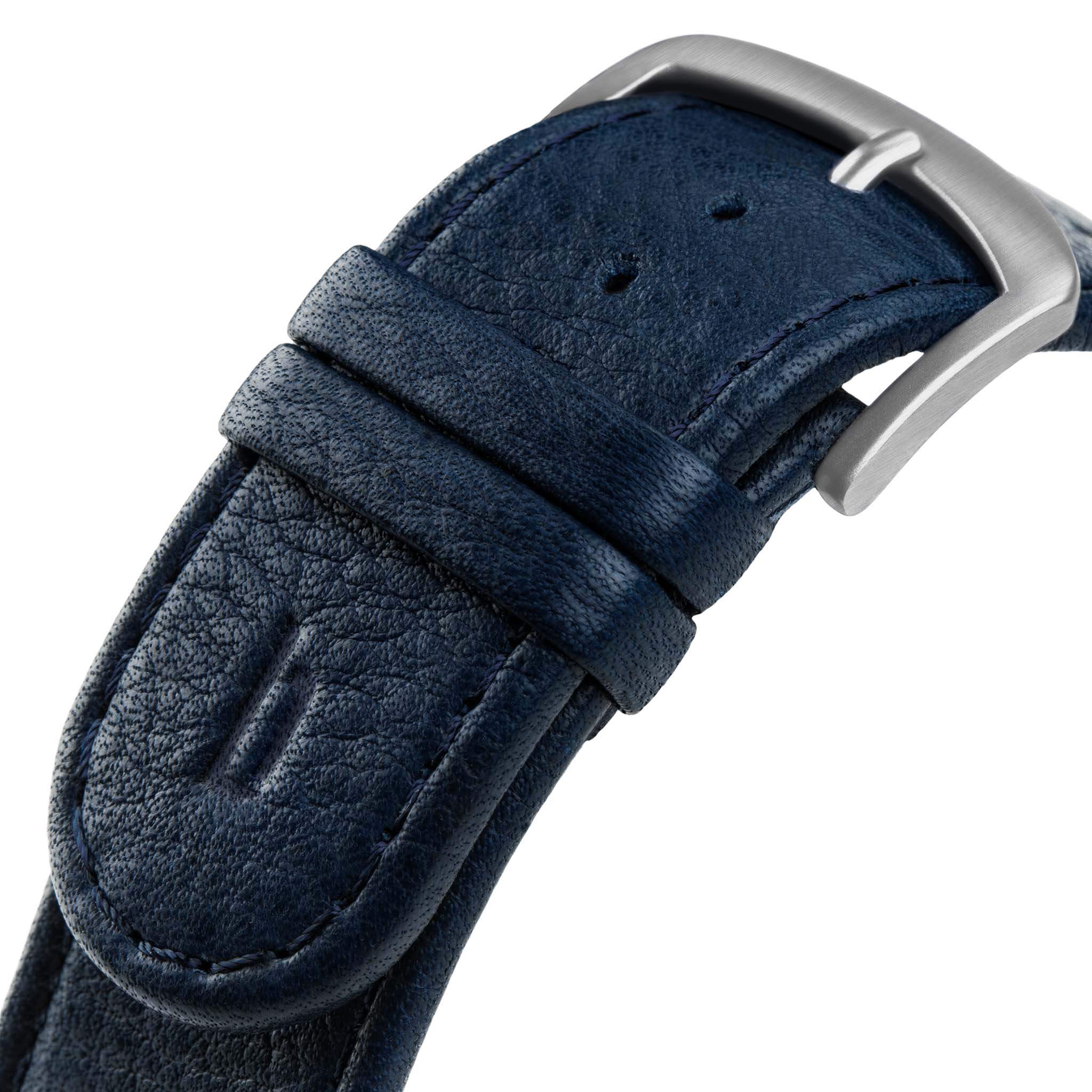 lilienthal-berlin-wechselarmband-leder-dunkelblau-2 image 2