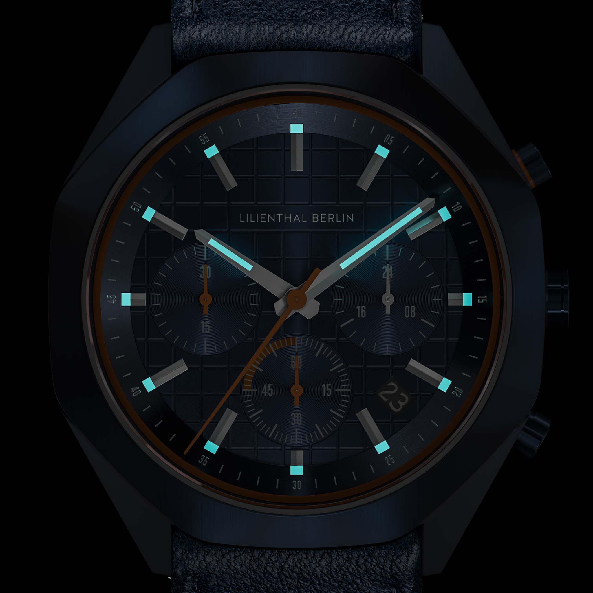 lilienthal-berlin-octachrono-blue-orange-chronograph-40-mm image 8