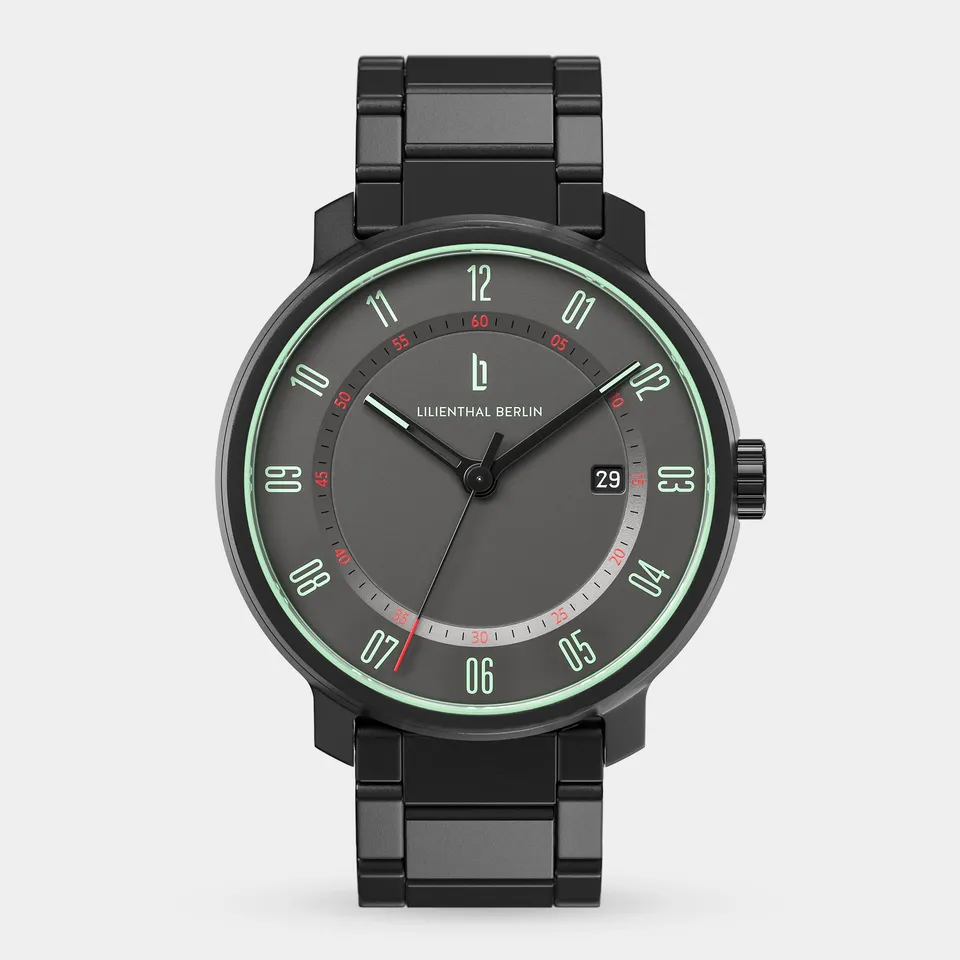 lilienthal-berlin-neolux-gray-mint-automatik-herrenuhr-42-mm-metallband image 1