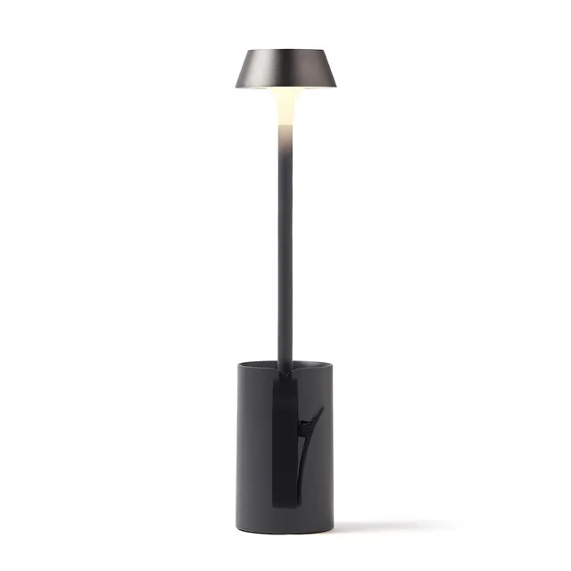 lexon-mimi-led-leselampe-mit-clip-und-tischst-nder-grau-anthrazit image 1