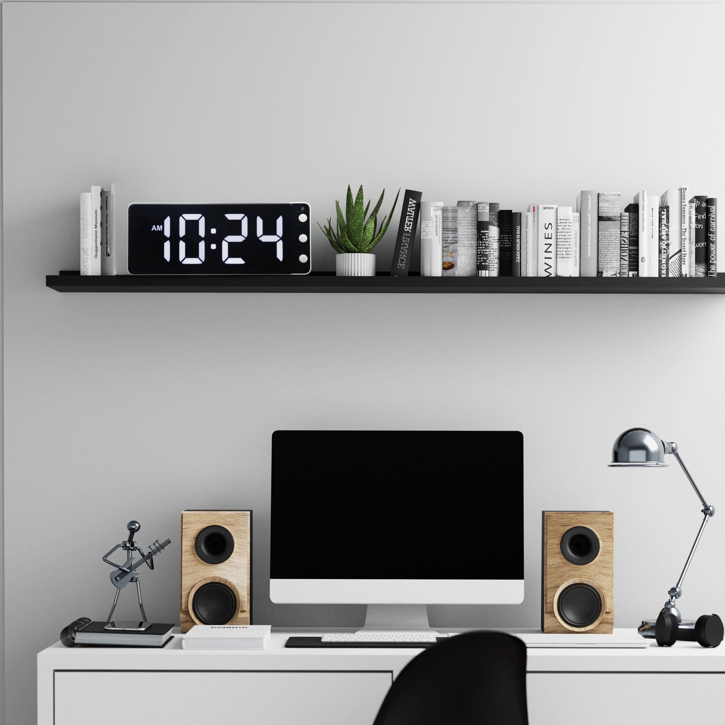 nextime-digital-clock-led-tisch-und-wanduhr-27-2x10-8x3-cm-abs-wei image 3