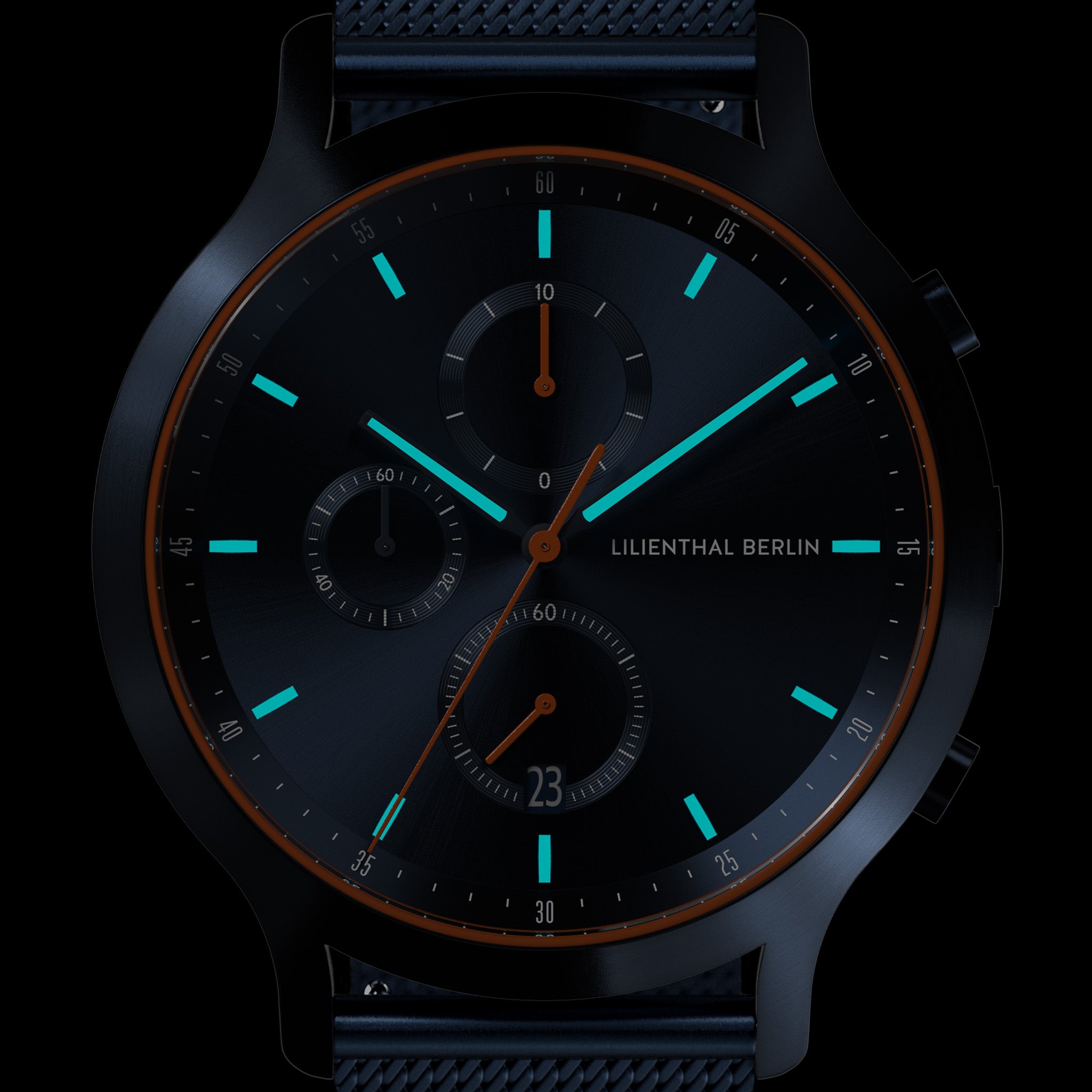 lilienthal-berlin-chronograph-blue-orange-chronograph-midnight-blue-orange image 5