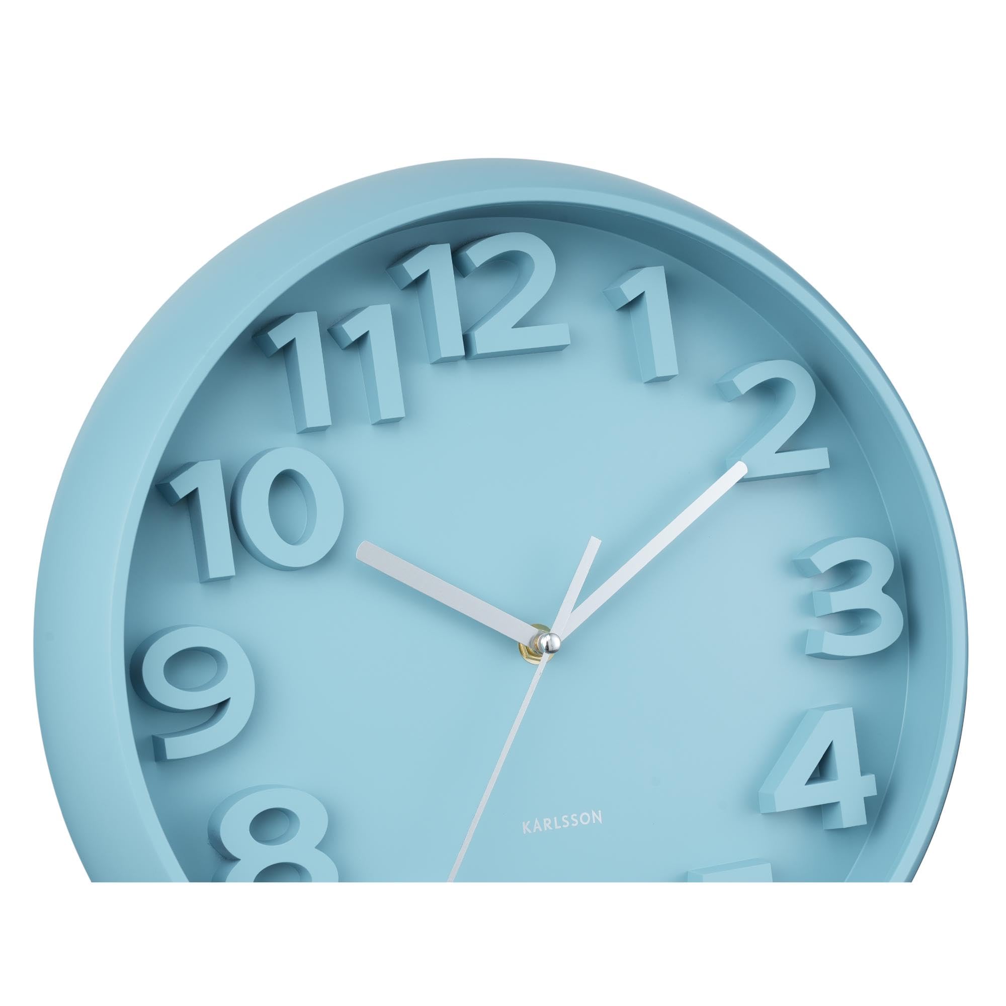 karlsson-elevated-classic-numbers-wanduhr-nebeliges-blau-33-5x33-5-cm image 3