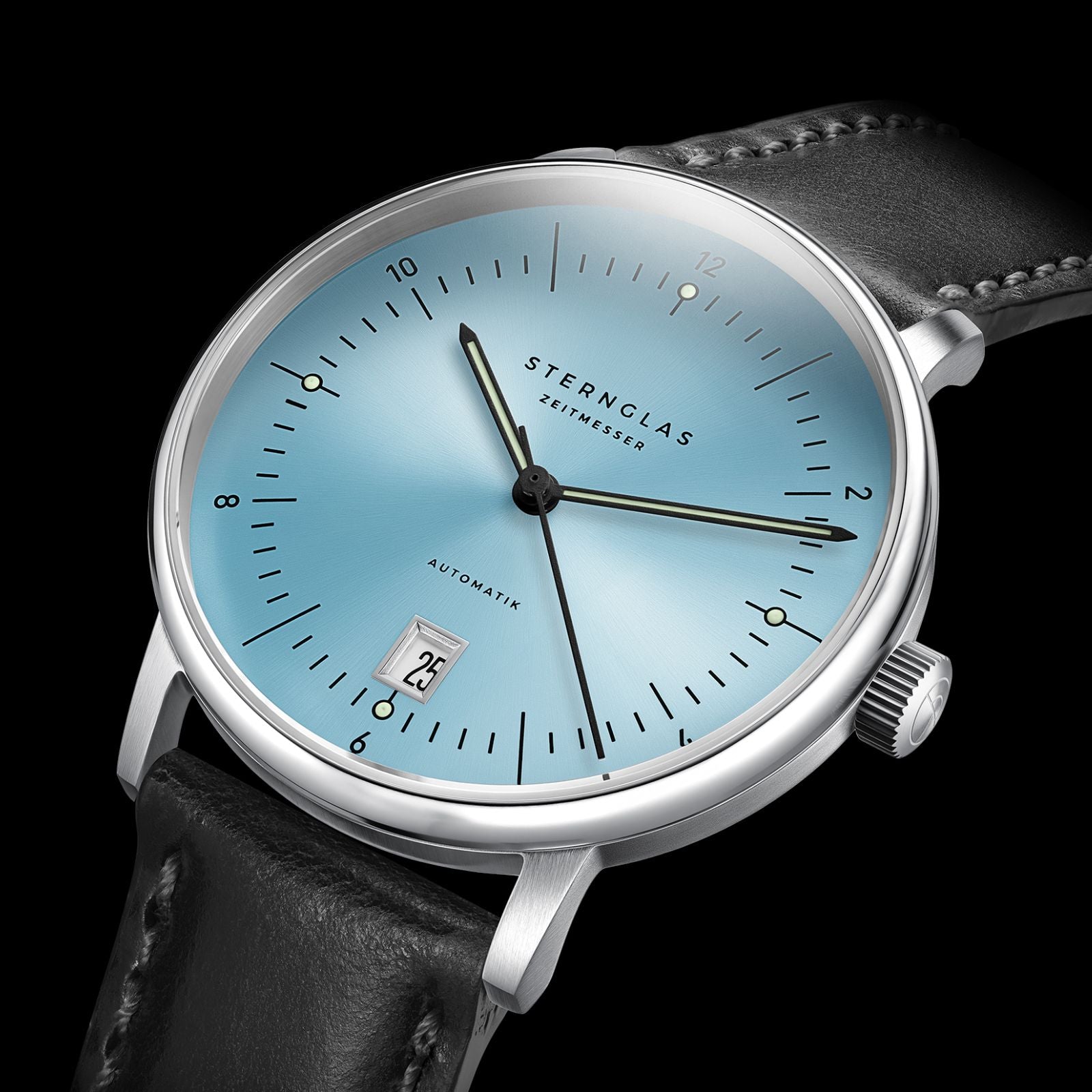 sternglas-naos-pro-edition-tuxberg-unisex-automatikuhr-38-mm-eisblau image 4
