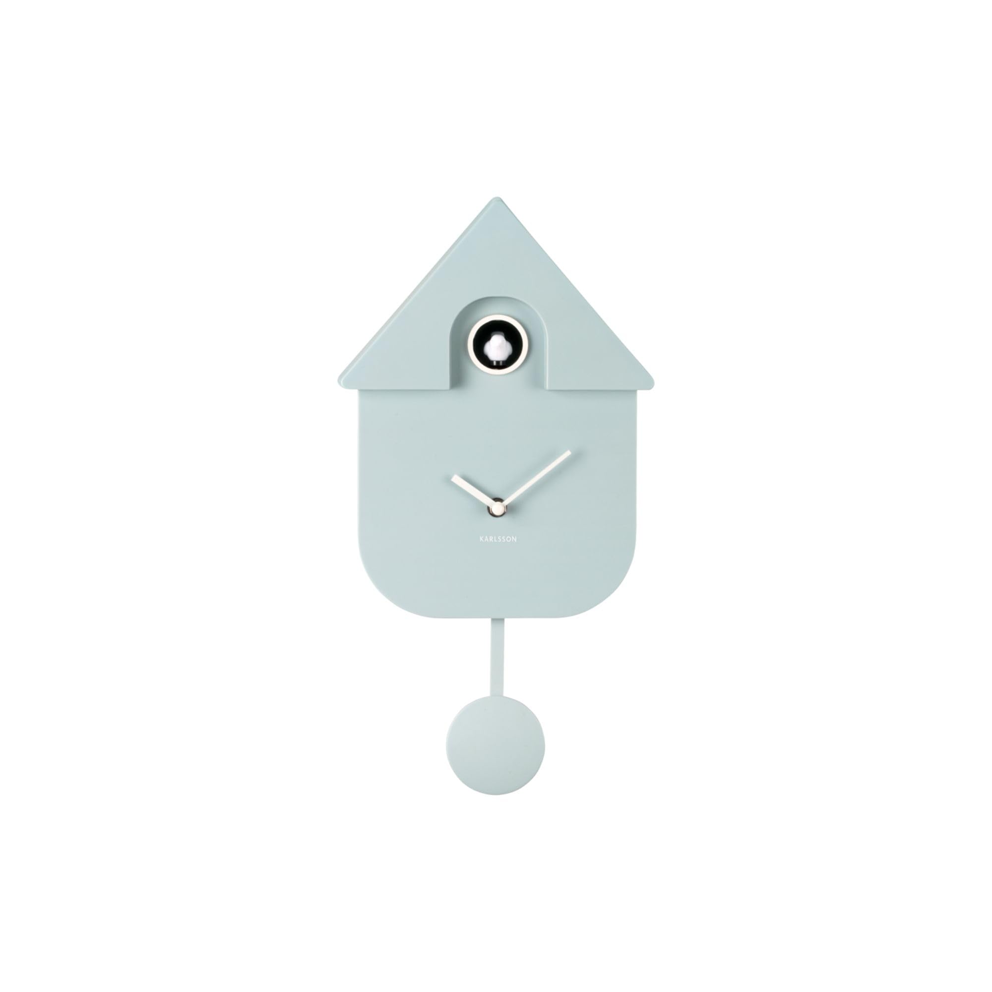 karlsson-modern-cuckoo-wanduhr-abs-mit-kuckuck-blau image 5