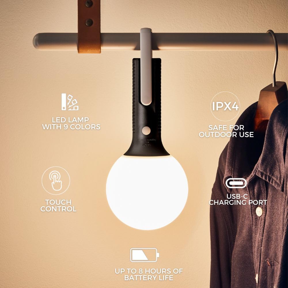 lexon-steli-led-leuchte-dunkles-metall-ipx4-mit-usb-c image 3