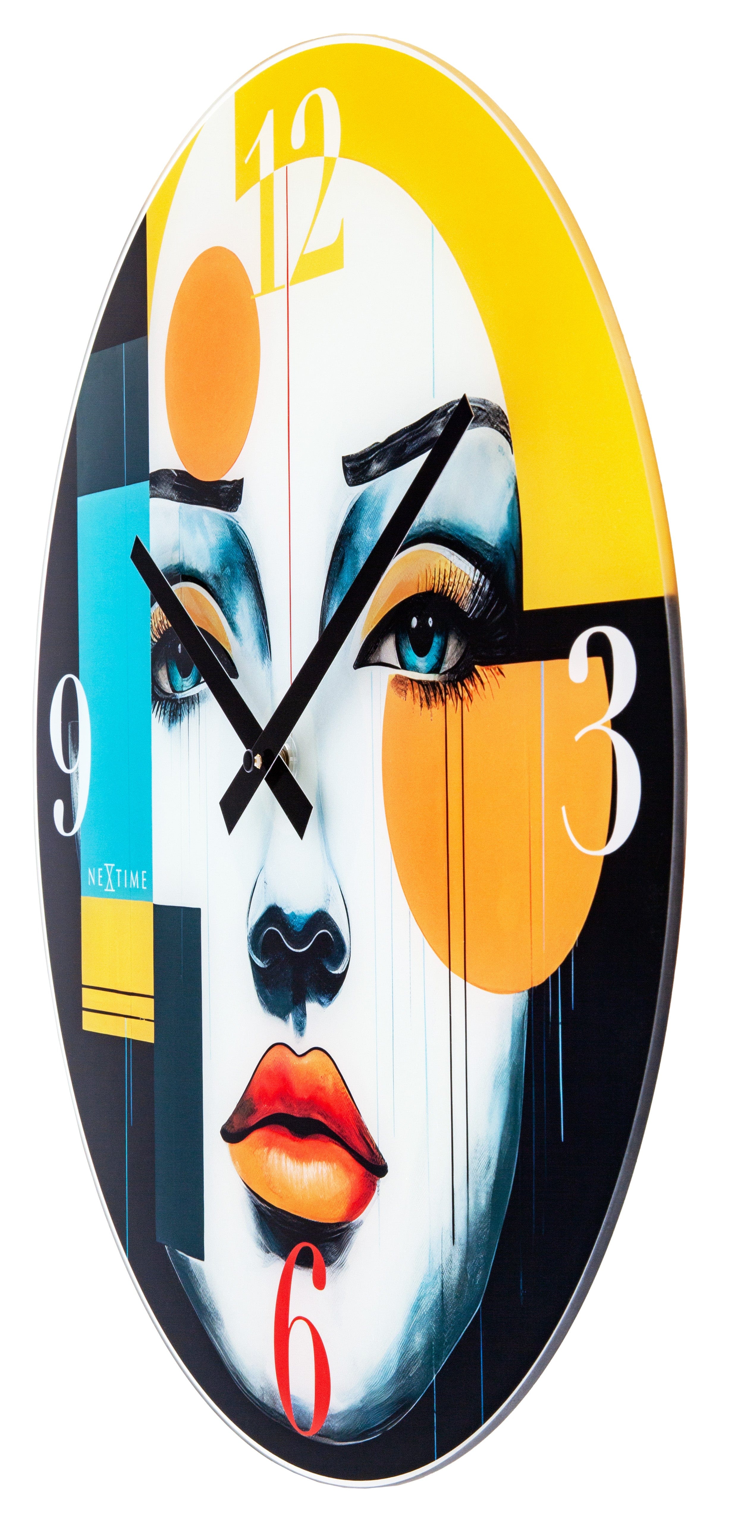nextime-vogue-wanduhr-43-cm-analog-glas-mehrfarbig image 5
