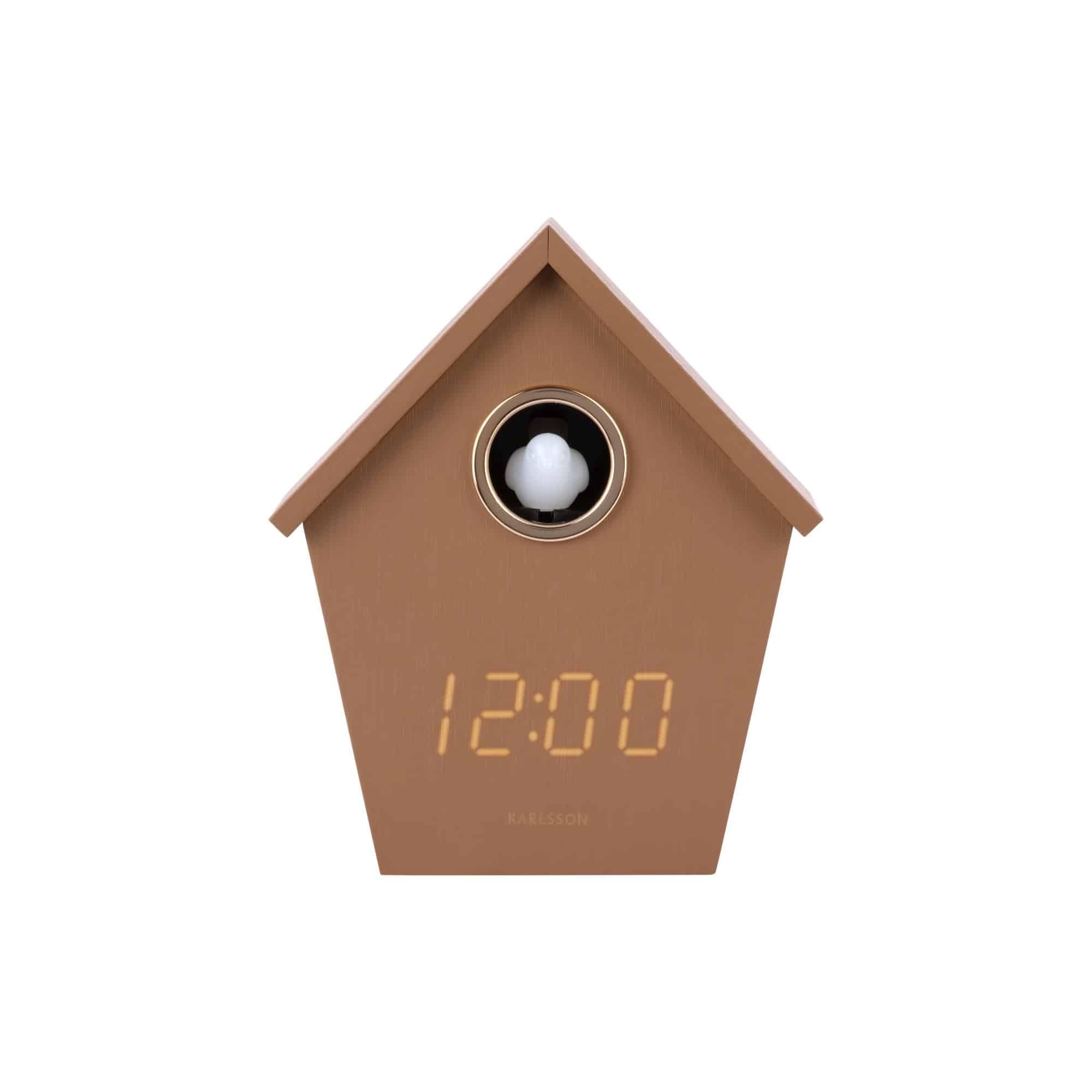 karlsson-riqueza-cuckoo-led-wecker-mokka-6-8x13x15-3cm image 3