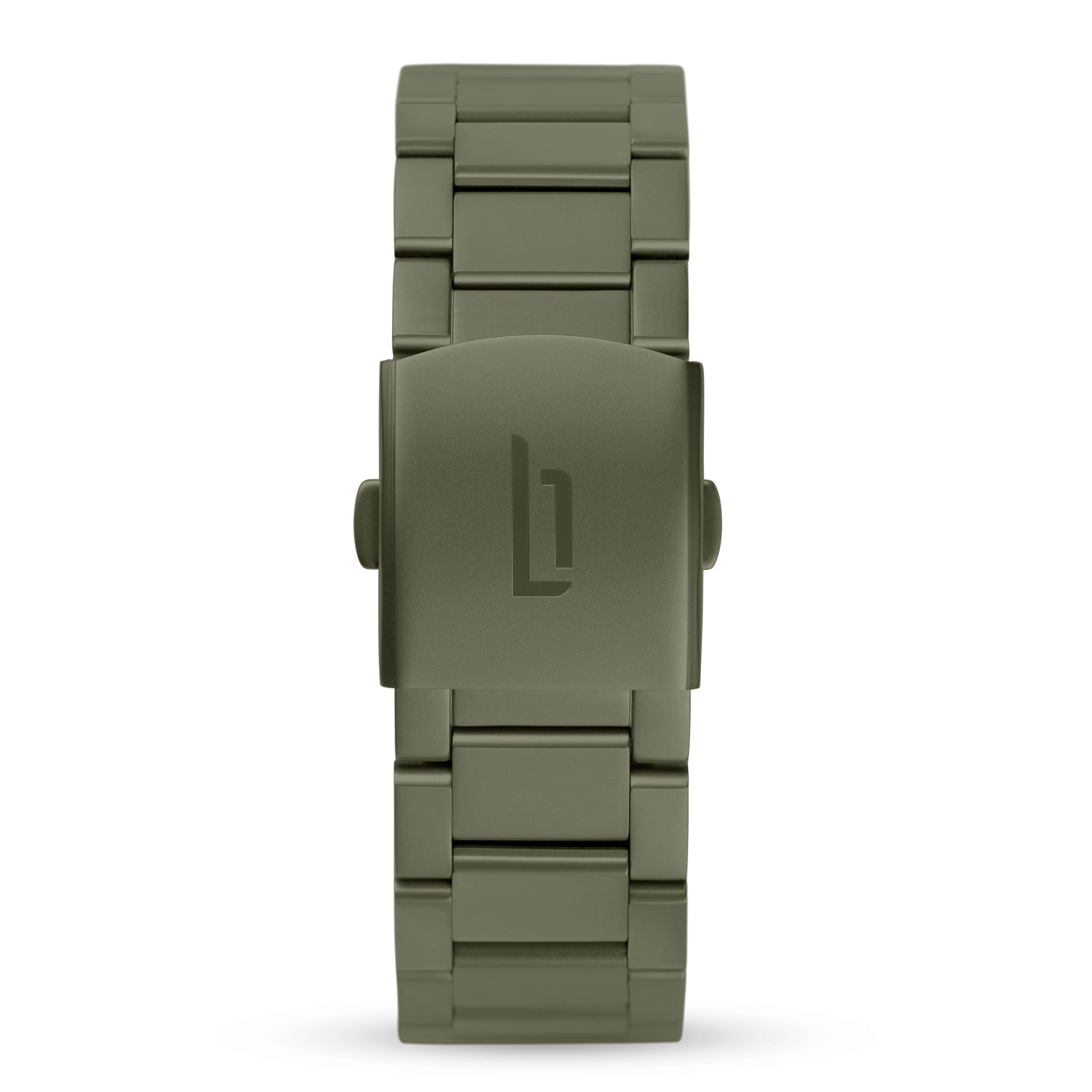 lilienthal-berlin-stainless-steel-strap-edelstahl-wechselarmband-olive-matte image 1