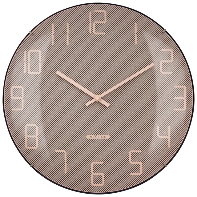 nextime-shade-wanduhr-35-cm-glas-mit-gew-lbter-linse-leise image 1