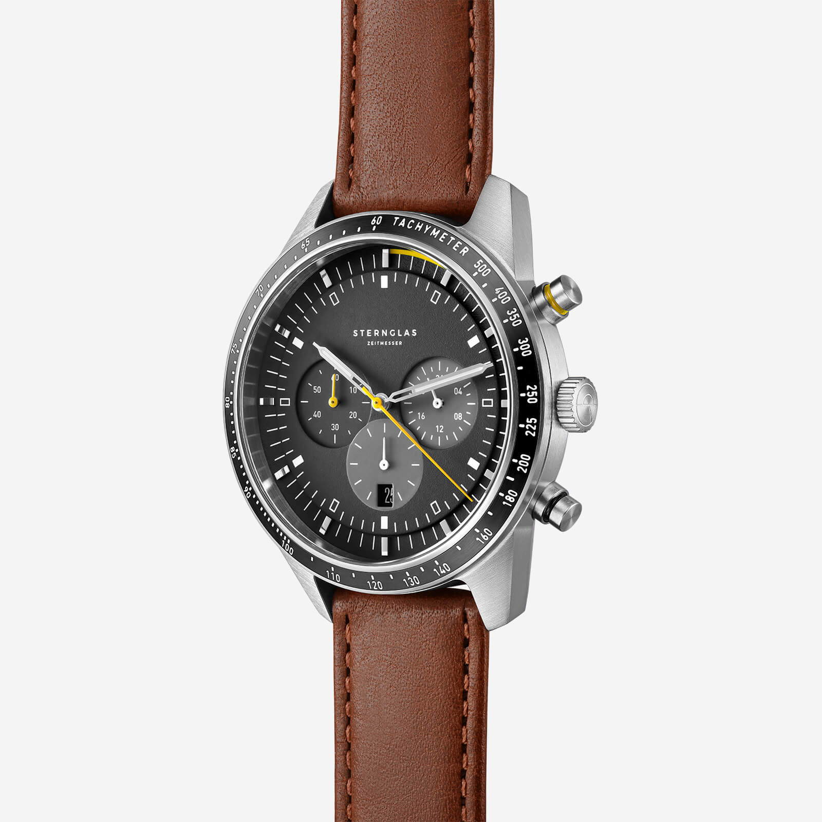 sternglas-tachymeter-chronograph-herrenuhr-schwarz-42-mm image 3