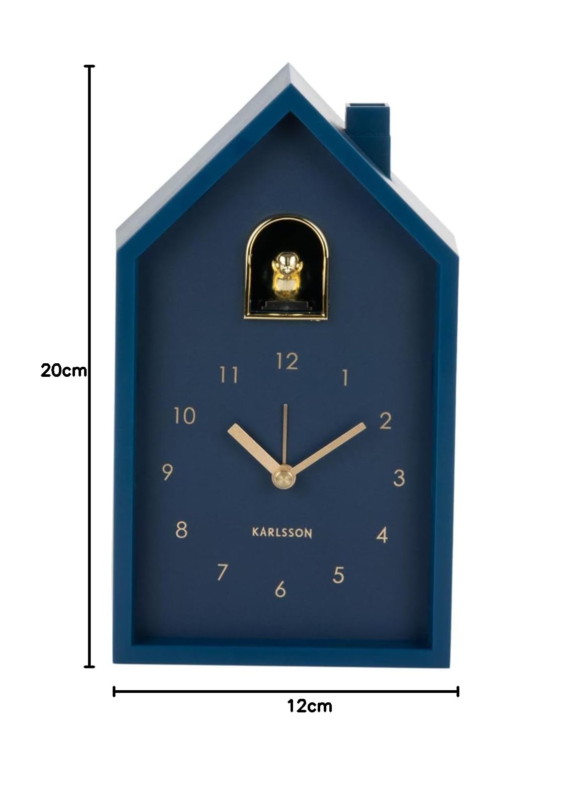 karlsson-wecker-modern-cuckoo-oro-blau-15x11-5x20cm image 6
