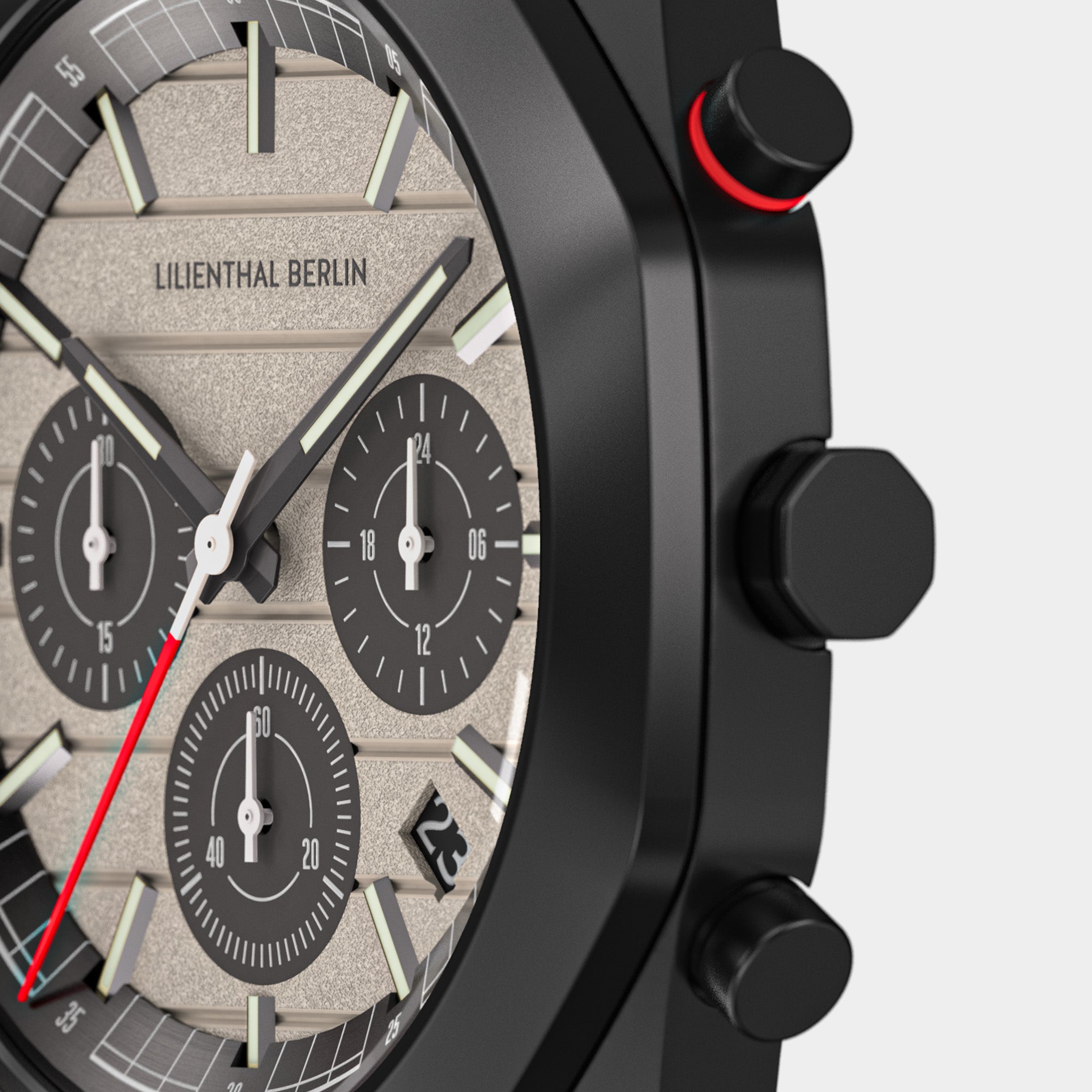 lilienthal-berlin-octachrono-black-sand-chronograph-40-mm-mit-mesh image 6