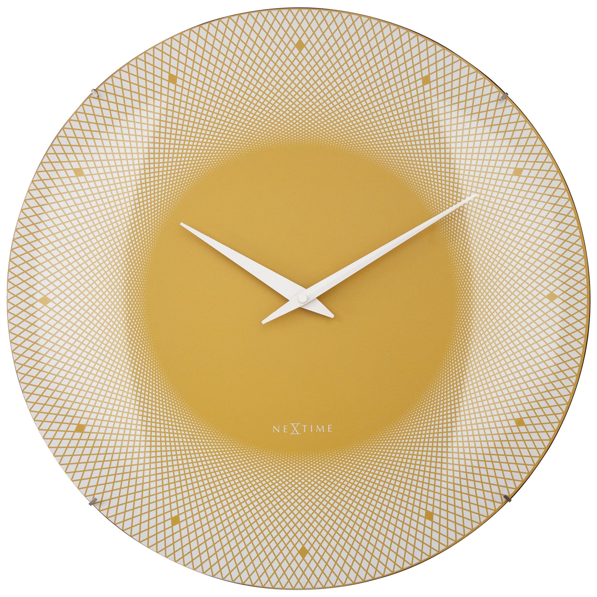 nextime-deep-50-wanduhr-50-cm-glas-gew-lbt-silent-blau-gelb image 1