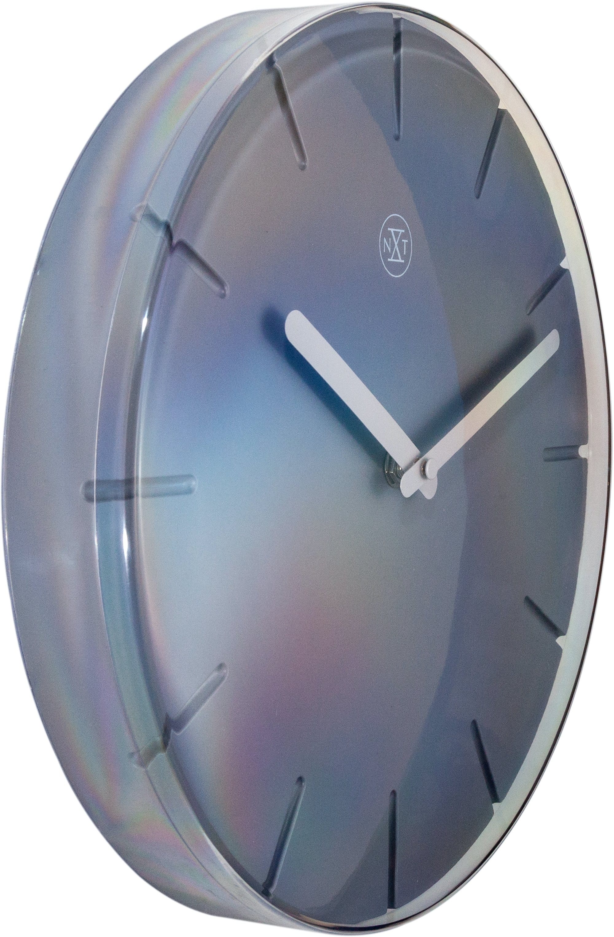 nextime-sweet-wanduhr-29-5-cm-kunststoff-grau-lachs image 2