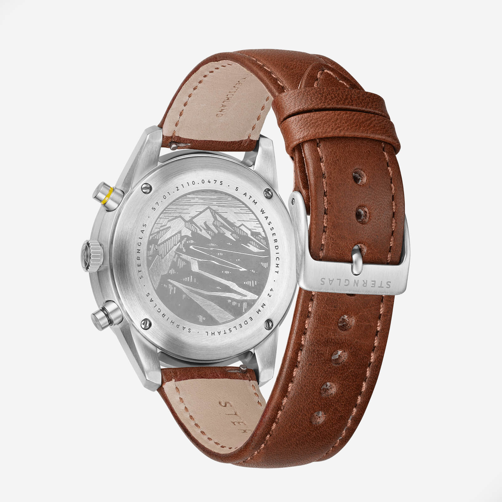 sternglas-tachymeter-chronograph-herrenuhr-schwarz-42-mm image 7