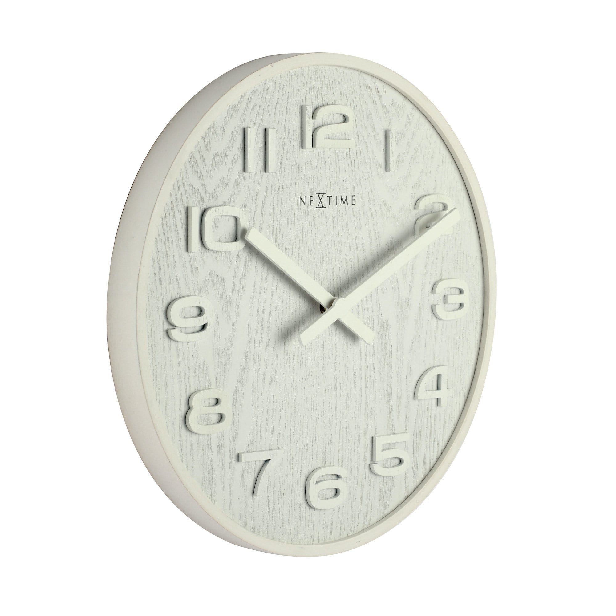 nextime-wood-wood-medium-wanduhr-35-cm-holz-wei image 2
