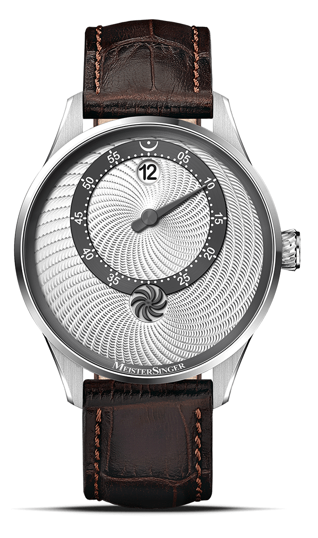meistersinger-edition-panthero-jumping-hour-guillochage-silber-einzeiger-armband image 1