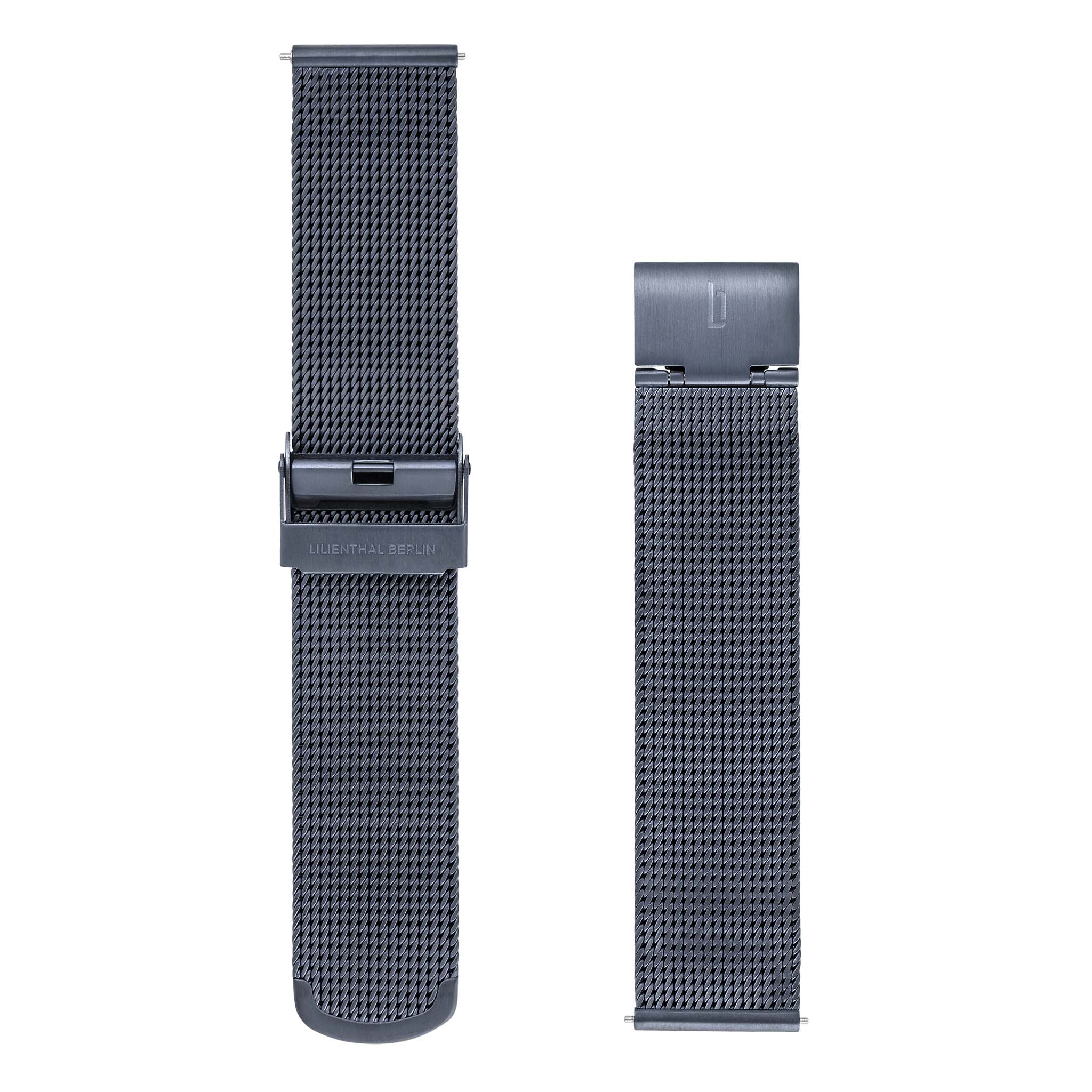 lilienthal-berlin-mesh-strap-wechselarmband-blue-brushed image 3