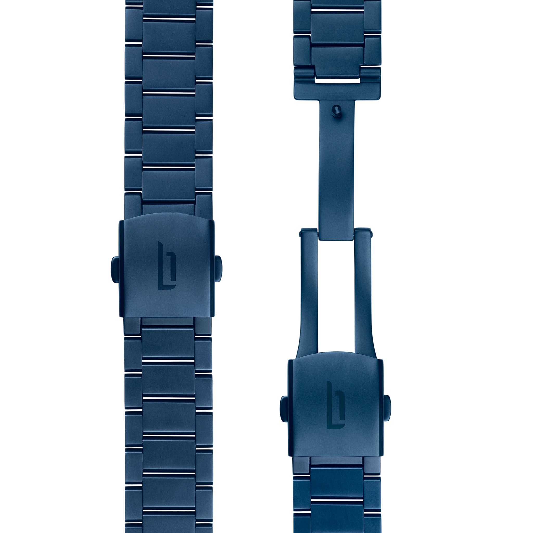 lilienthal-berlin-stainless-steel-strap-edelstahlarmband-blue-matte image 3