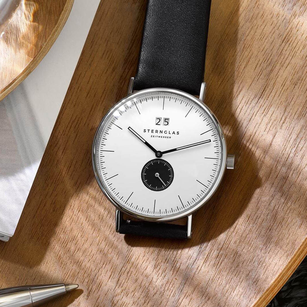 sternglas-ivo-rauchgr-n-herrenuhr-40-mm image 5