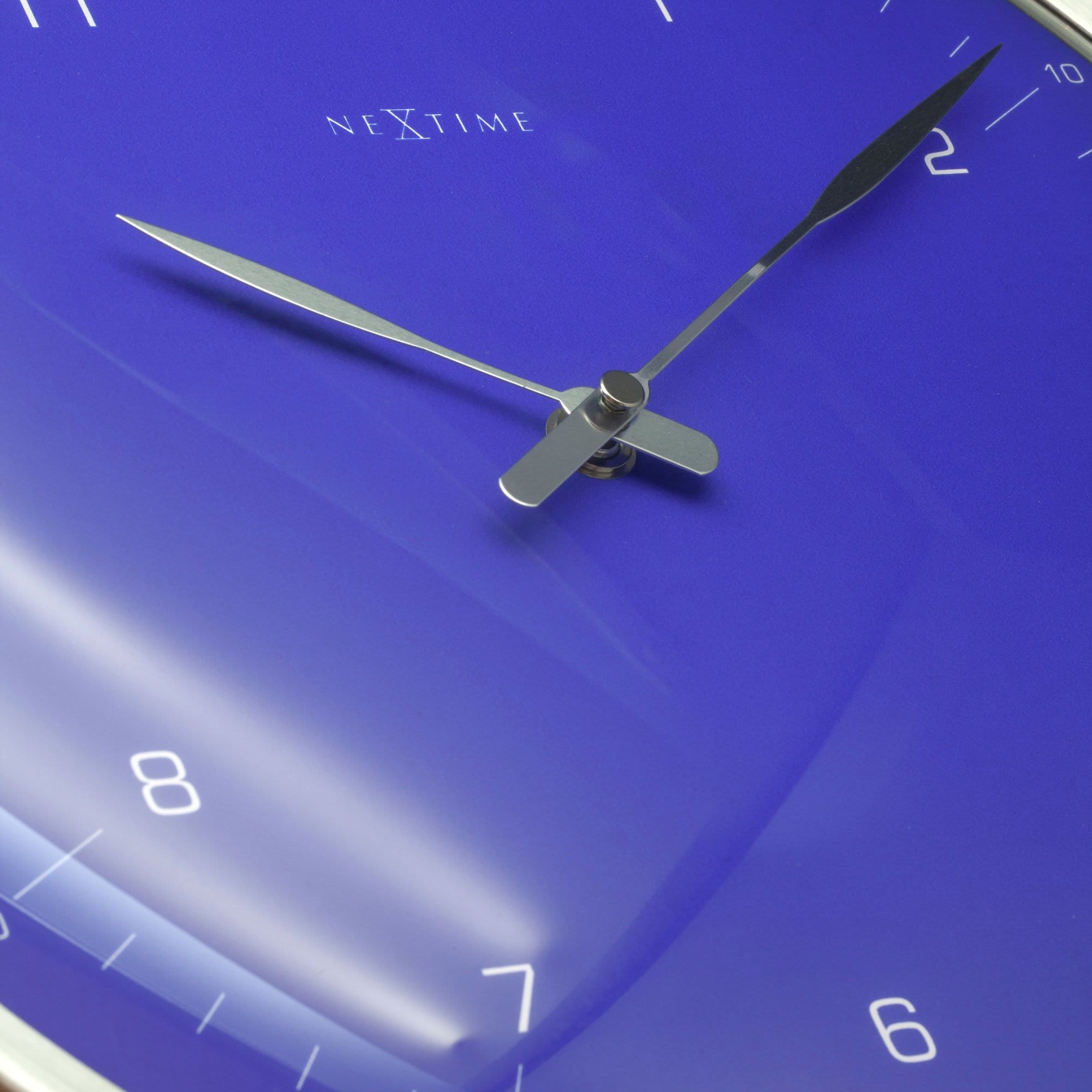 nextime-60-minutes-wanduhr-33-cm-metall-gew-lbtes-glas-blau-wei-schwarz image 4