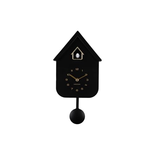 karlsson-solo-color-cuckoo-wanduhr-schwarz-21-5-x-41-cm image 8