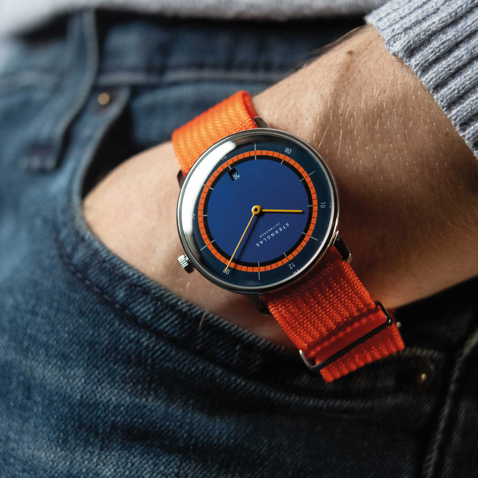 sternglas-field-20-signalorange-nylonarmband-20-mm-mit-schnellwechsel image 3