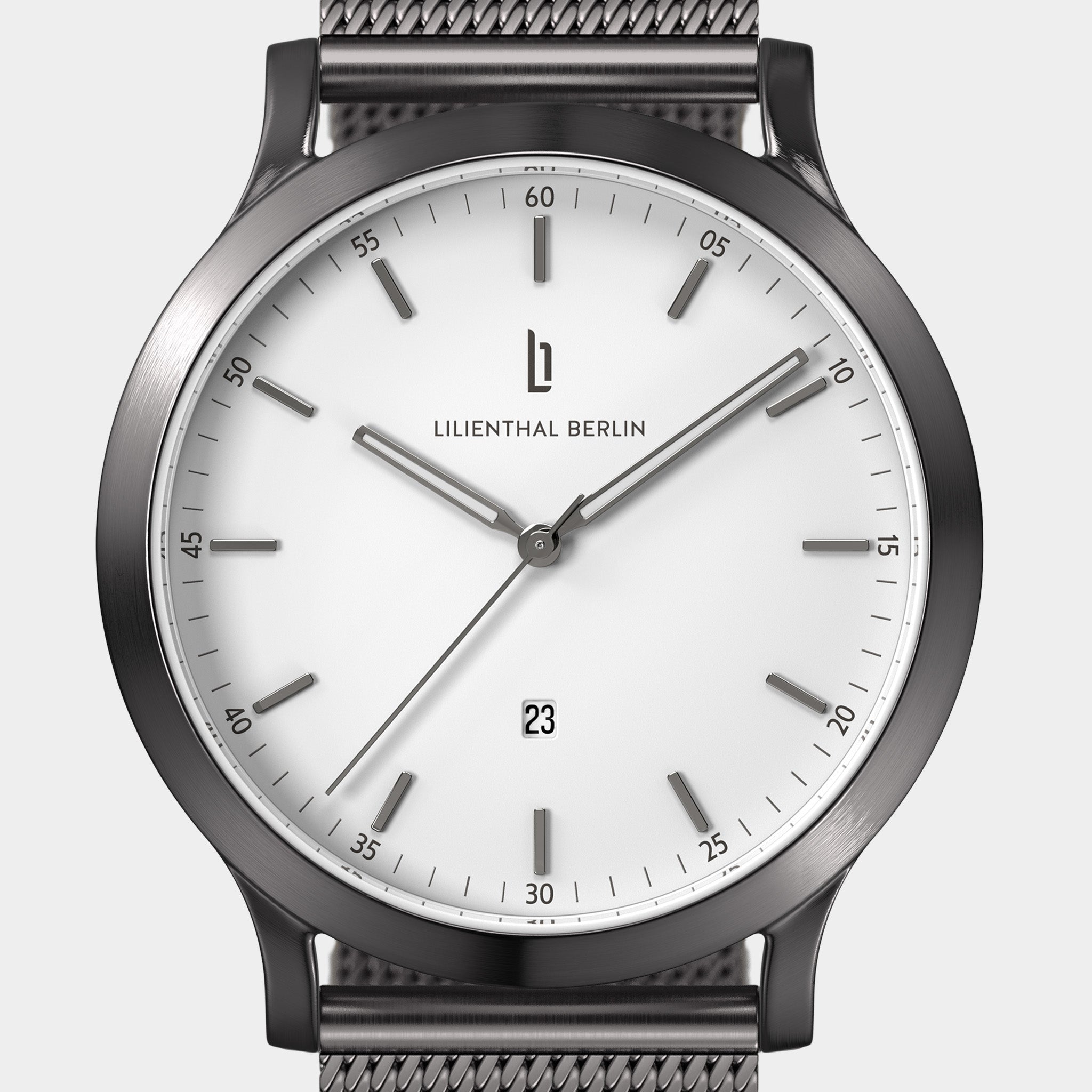 lilienthal-berlin-huxley-dark-silver-white-armbanduhr image 5