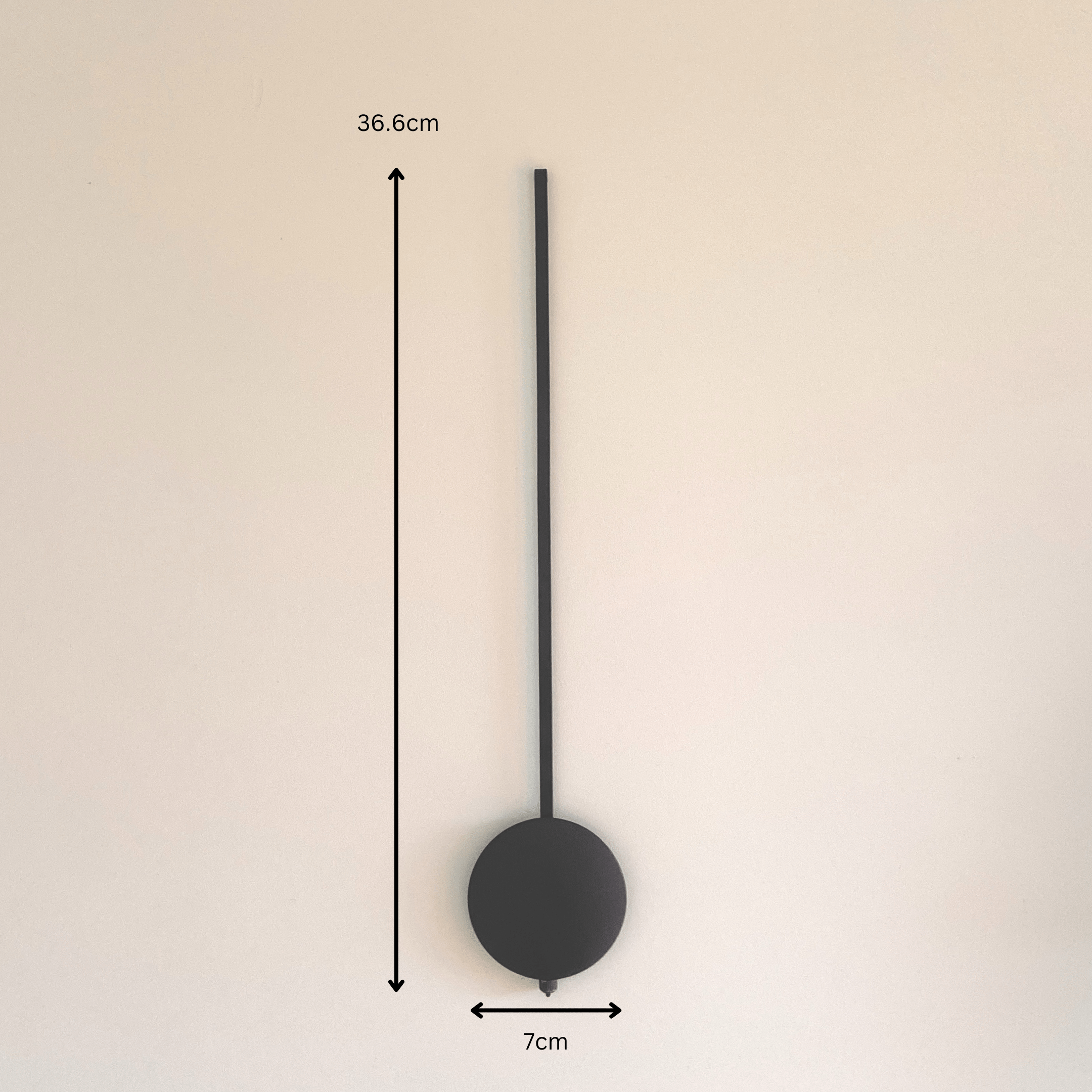 nextime-pendulum-black-ersatzpendel-aluminium-36-6-cm image 1