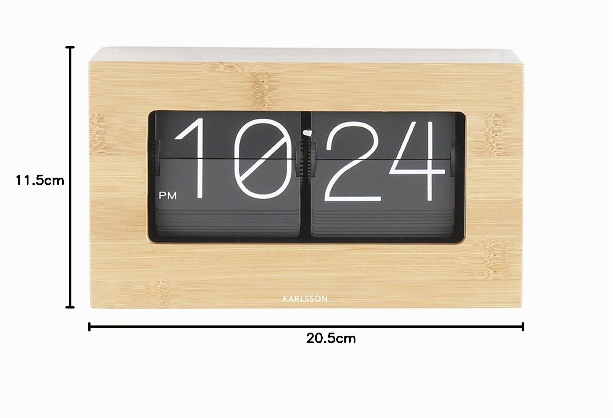 karlsson-boxed-flip-tischuhr-bambus-20-5-x-7-x-11-5-cm image 4