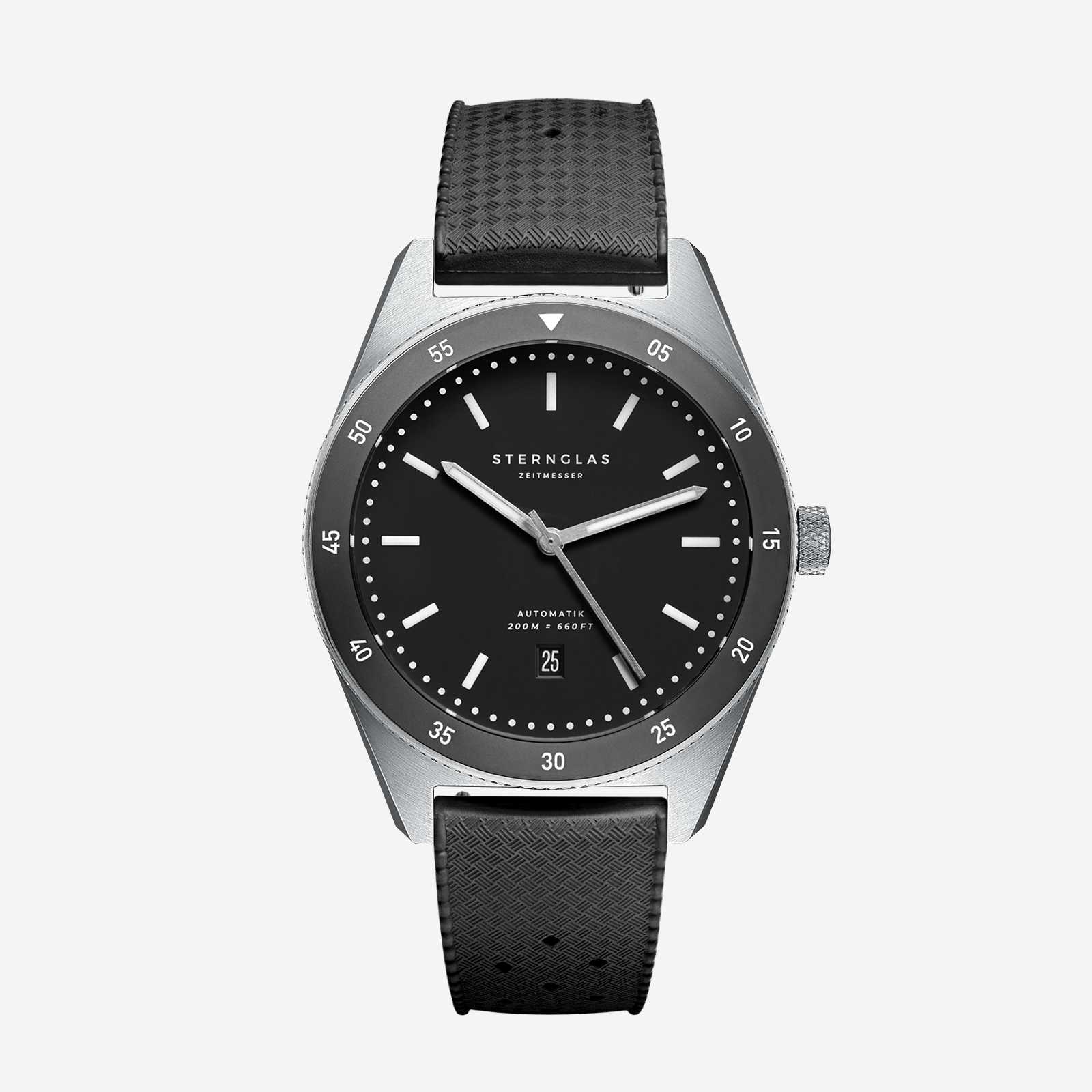 sternglas-kautschuk-armband-20-mm-schwarz image 2