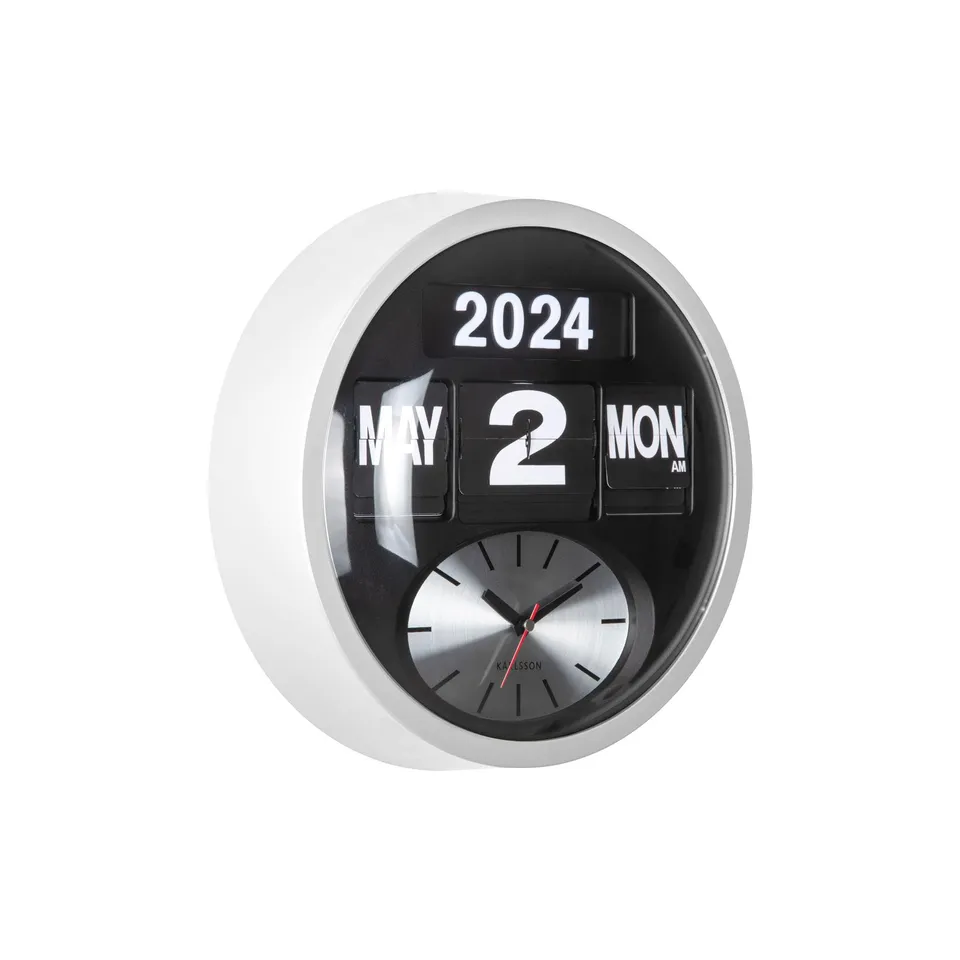 karlsson-round-flip-wanduhr-wei-32-6-x-32-6-cm-32-6-cm image 1