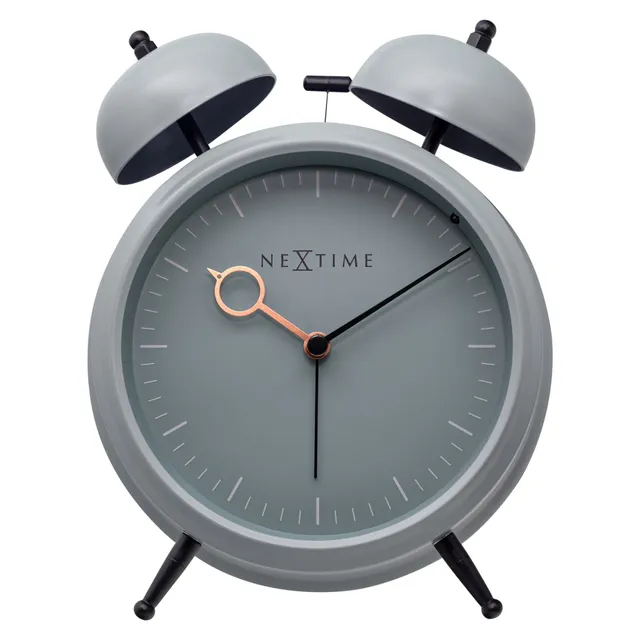 nextime-golden-hour-tischuhr-wecker-analog-15x18x7-cm-lautlos-mit-licht image 1
