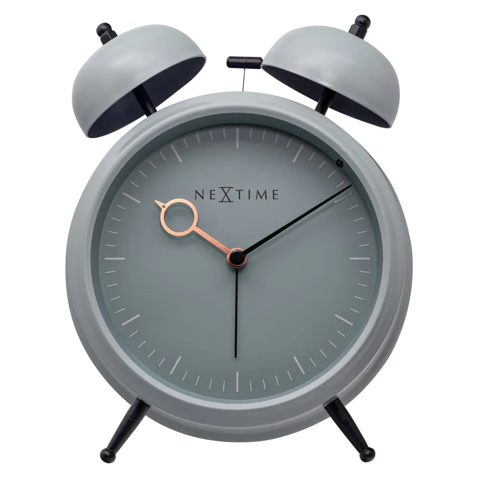 nextime-golden-hour-tischuhr-wecker-analog-15x18x7-cm-lautlos-mit-licht image 1