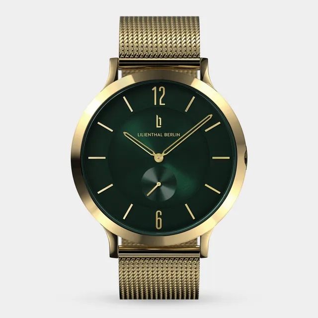 lilienthal-berlin-the-classic-gold-green-armbanduhr image 1