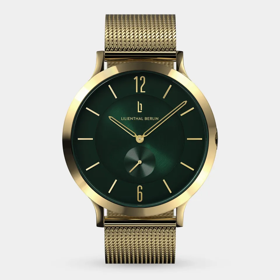 lilienthal-berlin-the-classic-gold-green-armbanduhr image 1