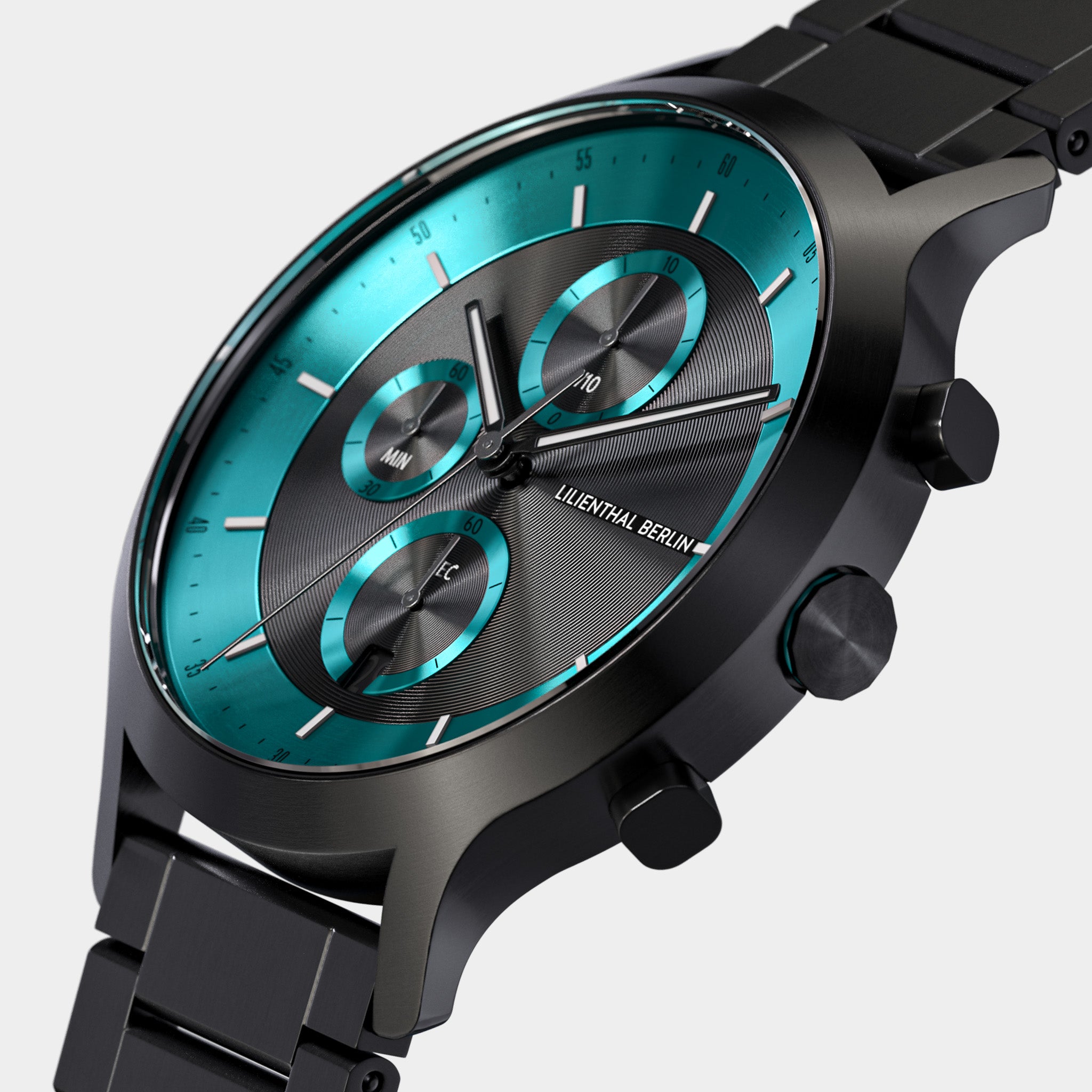 lilienthal-berlin-chronograph-lp-black-cyan-chronograph image 2
