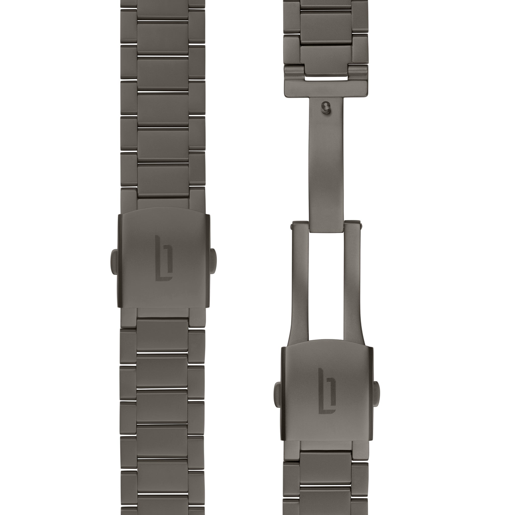 lilienthal-berlin-edelstahlarmband-anthrazit-matt-uhrenarmband-metall image 3