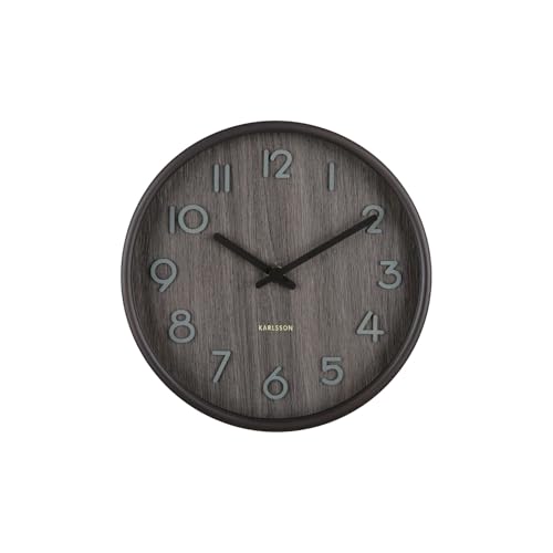 karlsson-pure-small-wanduhr-walnussholz-22-cm image 7