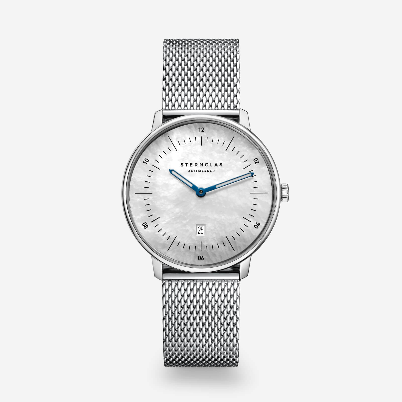 sternglas-naos-xs-edition-perlmutt-damenuhr-wei-33-mm-leder image 1