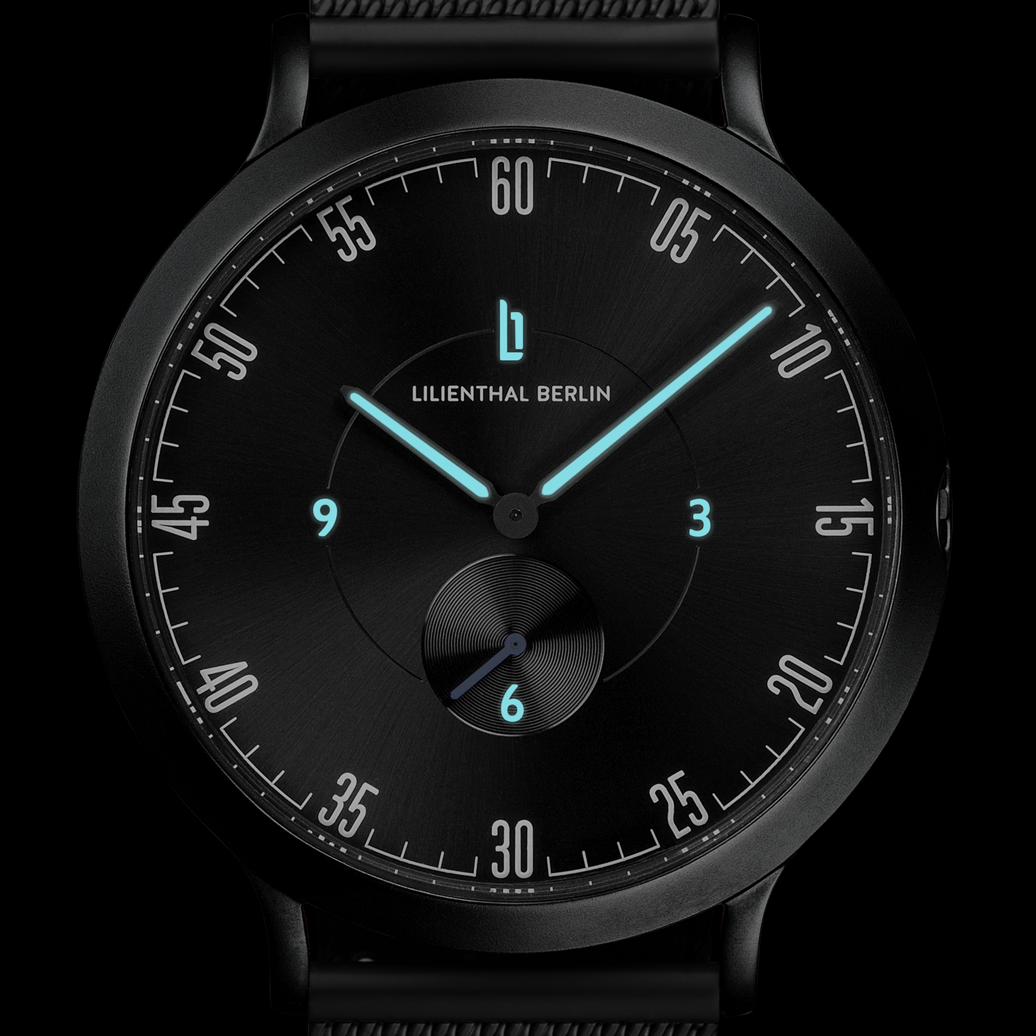 lilienthal-berlin-lilienthal-1-all-black-42-5-mm-quarzuhr-mit-mesh-wechselarmban image 7