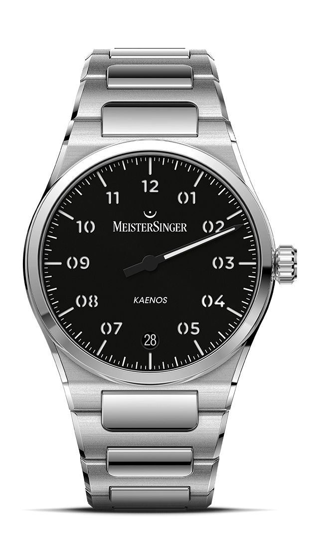 meistersinger-kaenos-armbanduhr-schwarz image 1