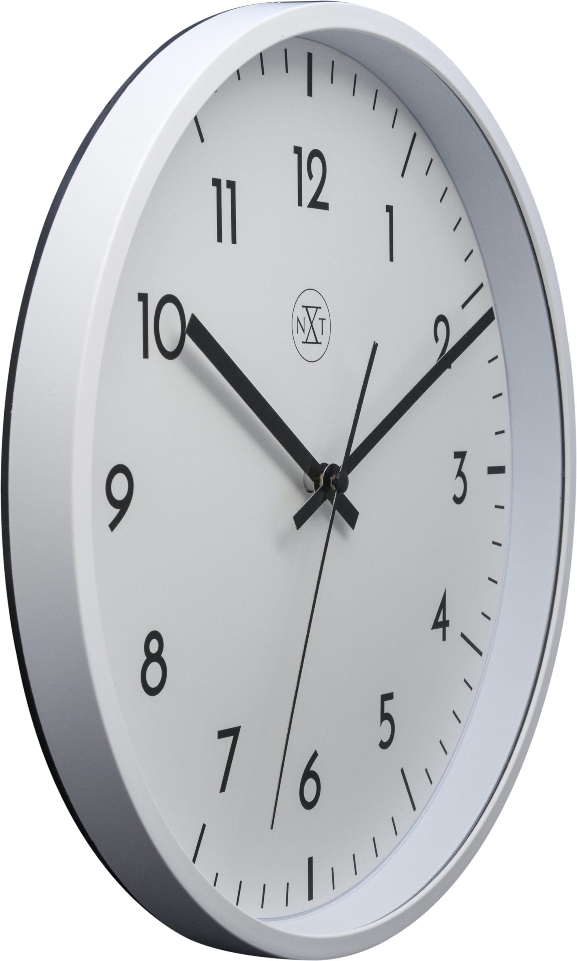 nextime-easy-big-wanduhr-30-cm-wei-kunststoff-analog-gut-ablesbar image 2
