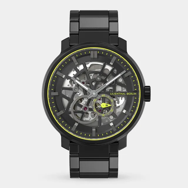 lilienthal-berlin-neolux-skeleton-black-lime-automatikuhr-42-mm image 1