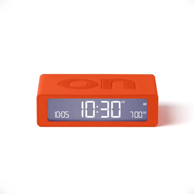 lexon-flip-mini-reisewecker-digital-led-orange image 1