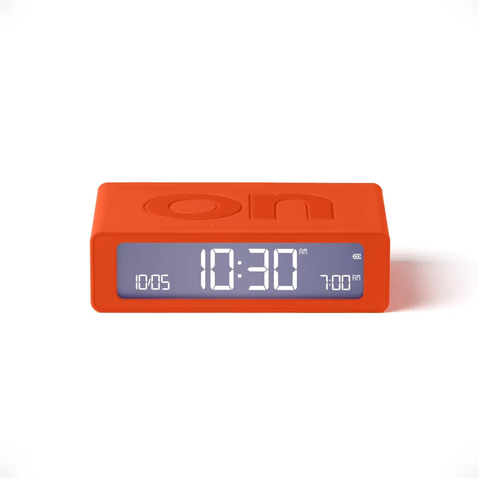 lexon-flip-mini-reisewecker-digital-led-orange image 1