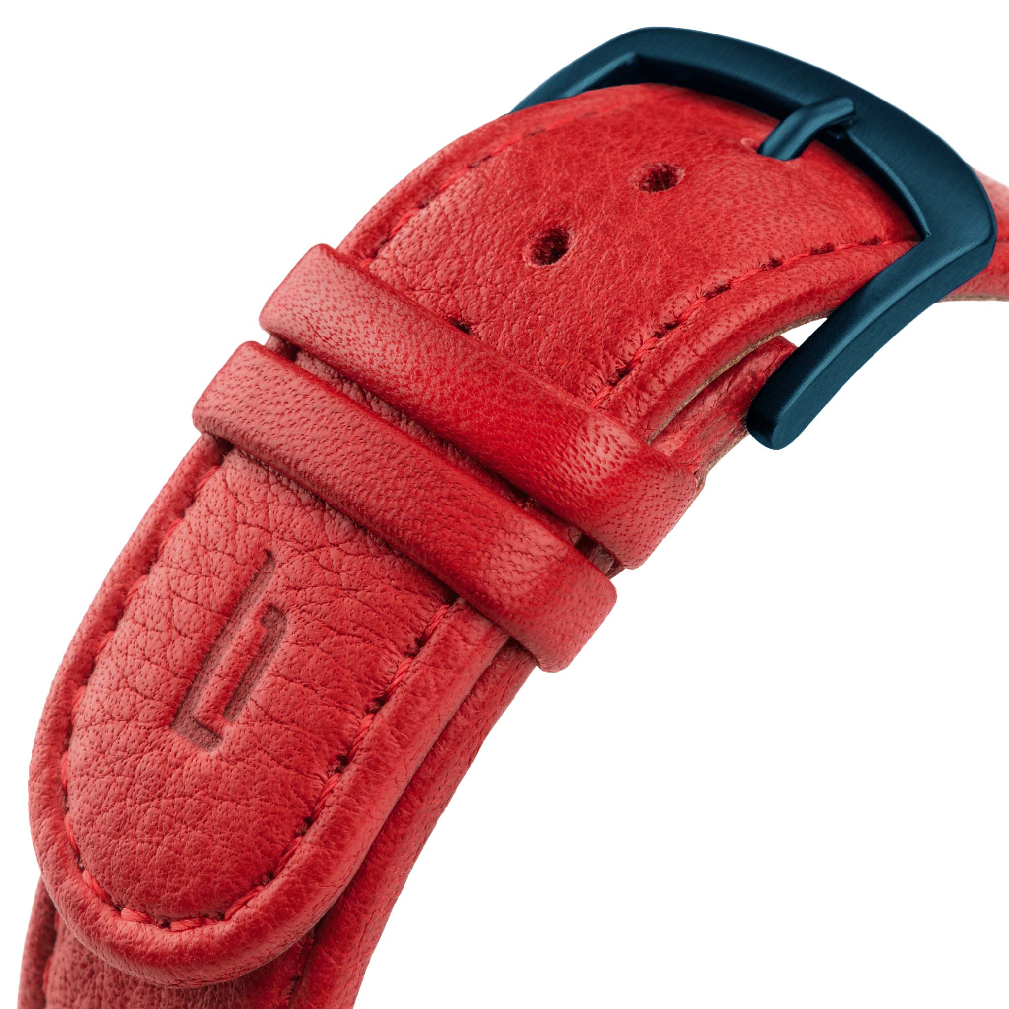 lilienthal-berlin-leather-strap-uhrenarmband-red image 2
