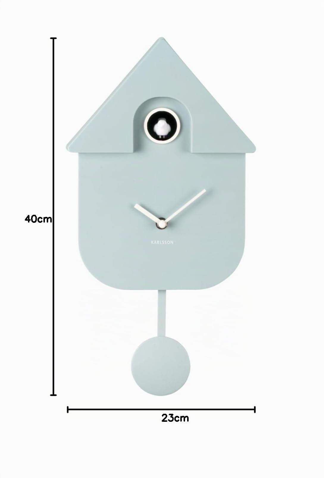 karlsson-modern-cuckoo-wanduhr-abs-mit-kuckuck-blau image 7
