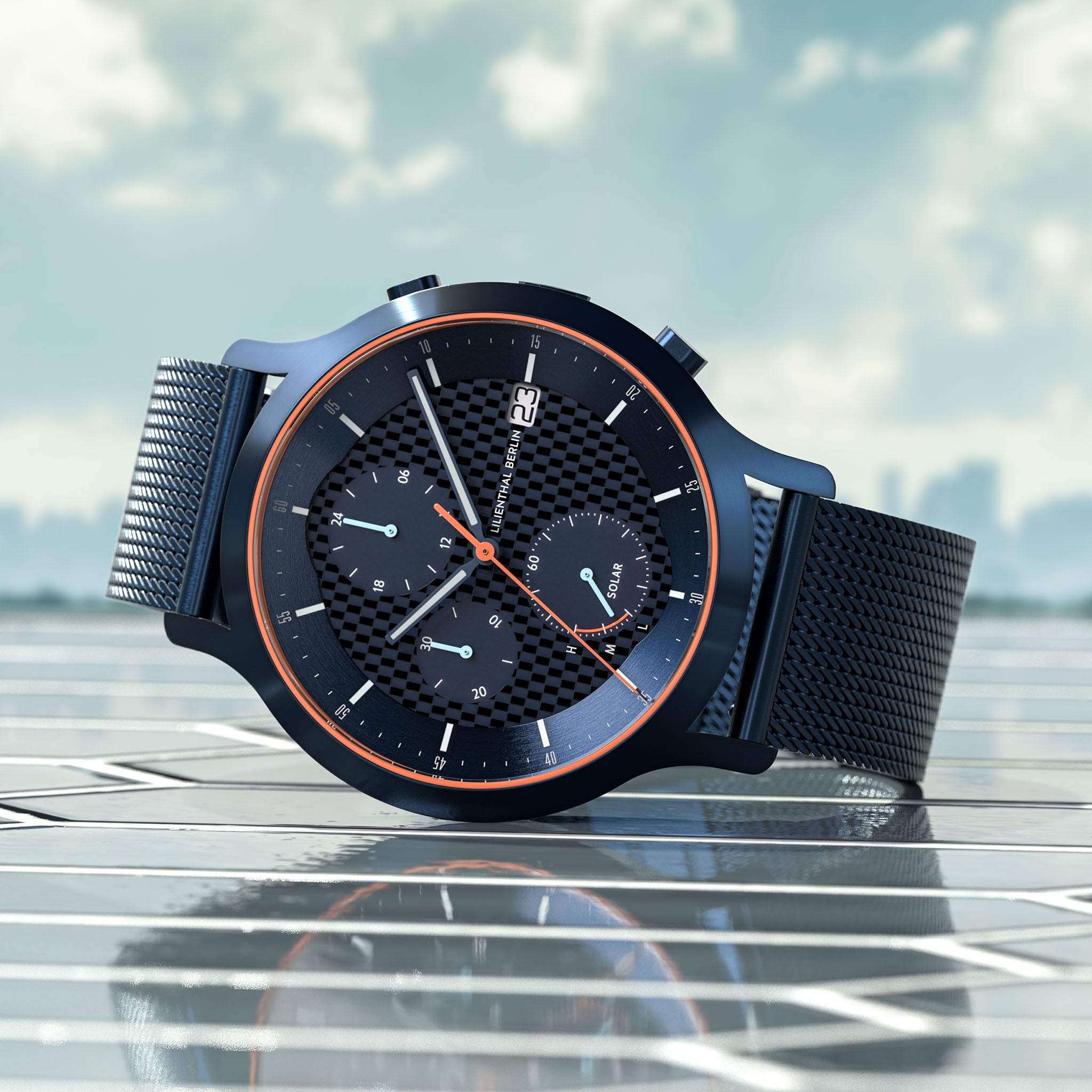 lilienthal-berlin-chronograph-solar-edition-iv-armbanduhr-carbon image 3